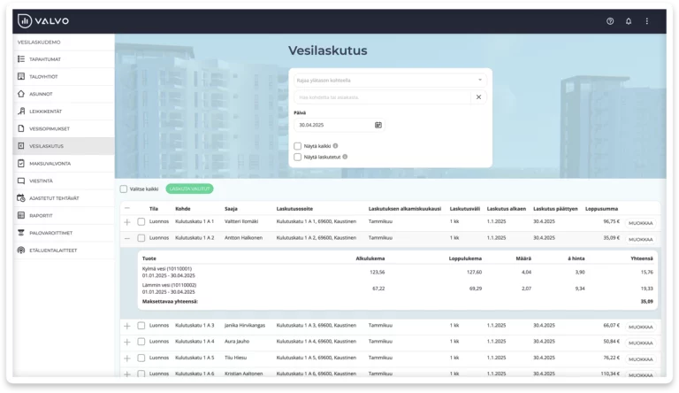 Vaivatonta ja ajantasaista vesilaskutusta taloyhtiöille